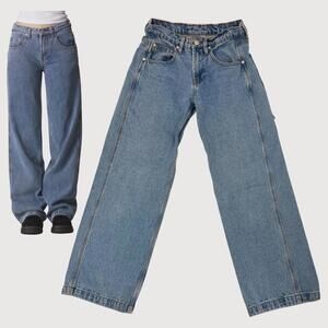 UNIF Super Relaxed Fit Jeans Straight Leg Size 25